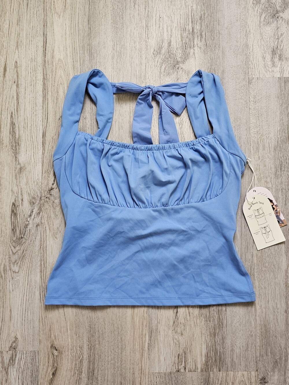 New Blogilates Balletcore Bow Back Athletic Tank Top